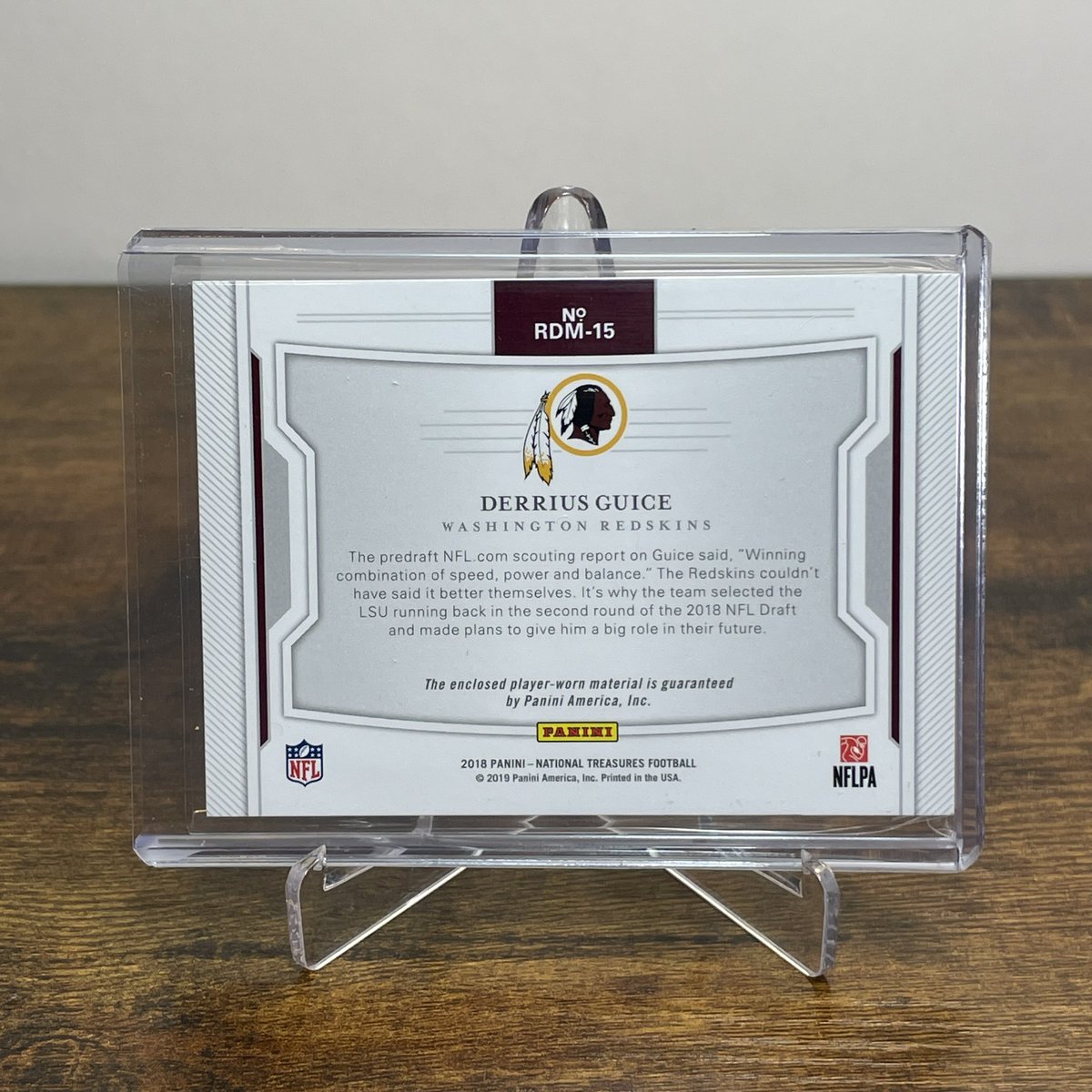 SaintsPc's tweet photo. Derrius Guice National Treasures Patch /5
Asking $45 shipped or I’ll hold!
Heard he may come back into the league!

#sportscards #whodoyoucollect #thehobby #nba #basketballcards #panini #tradingcards #paniniamerica #topps #baseballcards #nfl #footballcards #rookiecard #basketball https://t.co/6LehgjyN4l