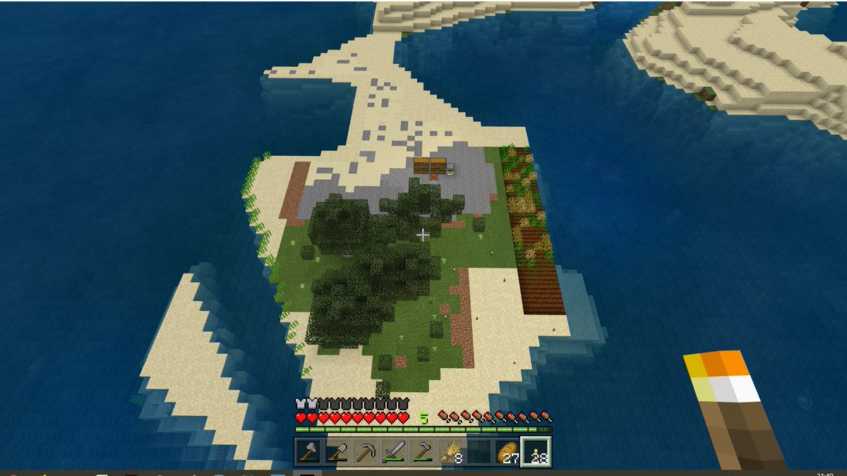 ミク V Twitter マイクラlife 食糧 小麦栽培 木材 白樺の植林 整地 土 砂 石の採取 紙 サトウキビ栽培 優先度の高い素材の安定採取で とりあえず生活に困ることはなくなりました 羊と鶏がきたので それぞれ小麦と種を与えて繁殖しながら放牧