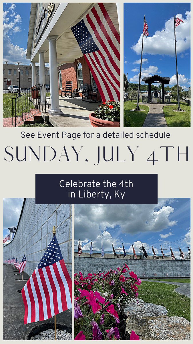 liberty_ky's tweet photo. #FourthofJuly #FourthOfJulyWeekend #kentucky #Travel #kytourism #kentuckytourism #libertyky #findingliberty #4thofJuly #libertyky #smalltowncharm https://t.co/CzSnGtMSR6