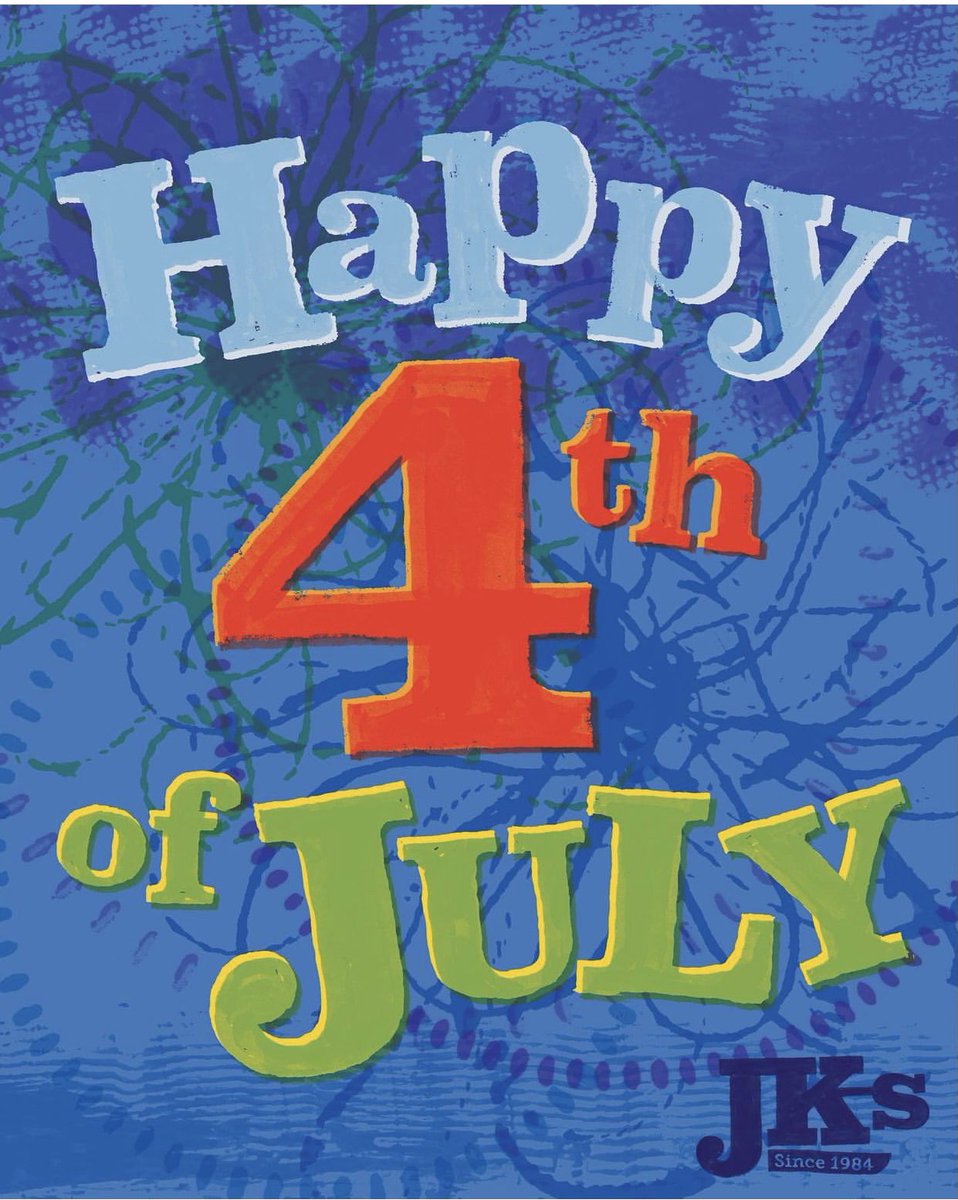 JKsRestaurant's tweet photo. 💥 HaPpY 4TH of JuLY 💥 Wishing everyone a safe, healthy &amp; happy weekend!! 💥 JKs will be closed 7/3 &amp; 7/4 to give our hard working staff a much needed break 💥 OPEN @ 5pm on Monday 7/5 💥 #jks #4thofJuly #safe #healthy #happy #happybirthdayamerica 💥 https://t.co/NTCcxO8NXa