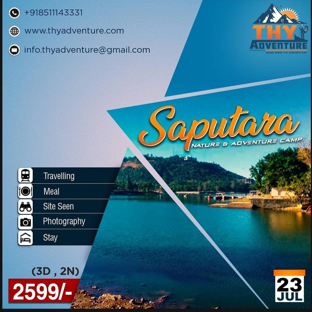 THYAdventure's tweet photo. Saputara Nature & Adventure Camp
Pack your bags and get ready for the adventure trip!
Get in touch with us to book your tickets +91 8511143331
mail us at: info.thyadventure@gmail.com
#saputara #saputaratrip #saputaradiaries #saputarahills #thyadventure #dreamwiththy https://t.co/vraptmwiR3