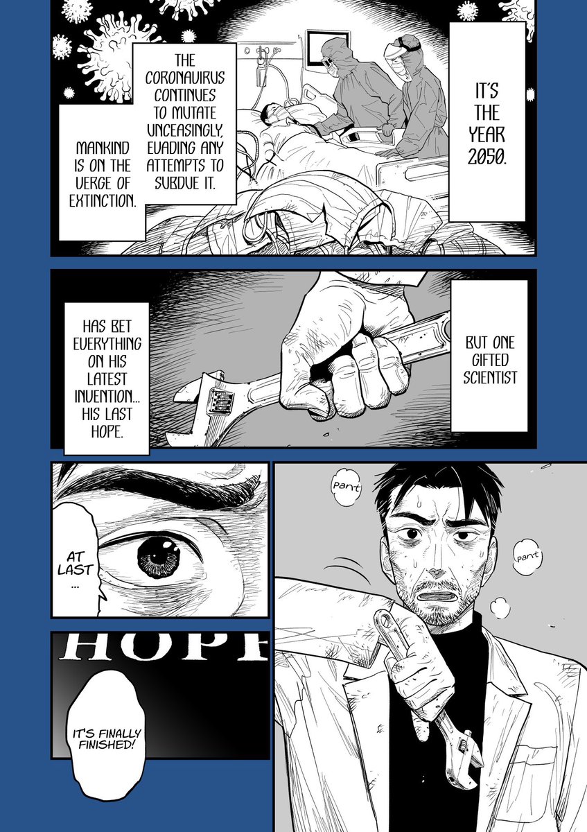 【2050's Last Hope】
Translated by @RS_honyaku 
#comic #manga #original 