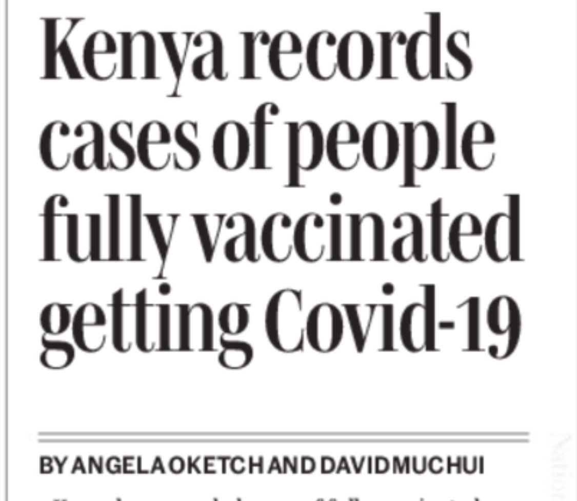 Good morning class!!

Question: 

Does the COVID19 vaccine stop you from getting infected &amp; testing positive for COVID19?

✋🏿 No Sir! It protects against severe disease that may lead to hospitalization or death

💯

Editor, please pay more attention to your homework next time!