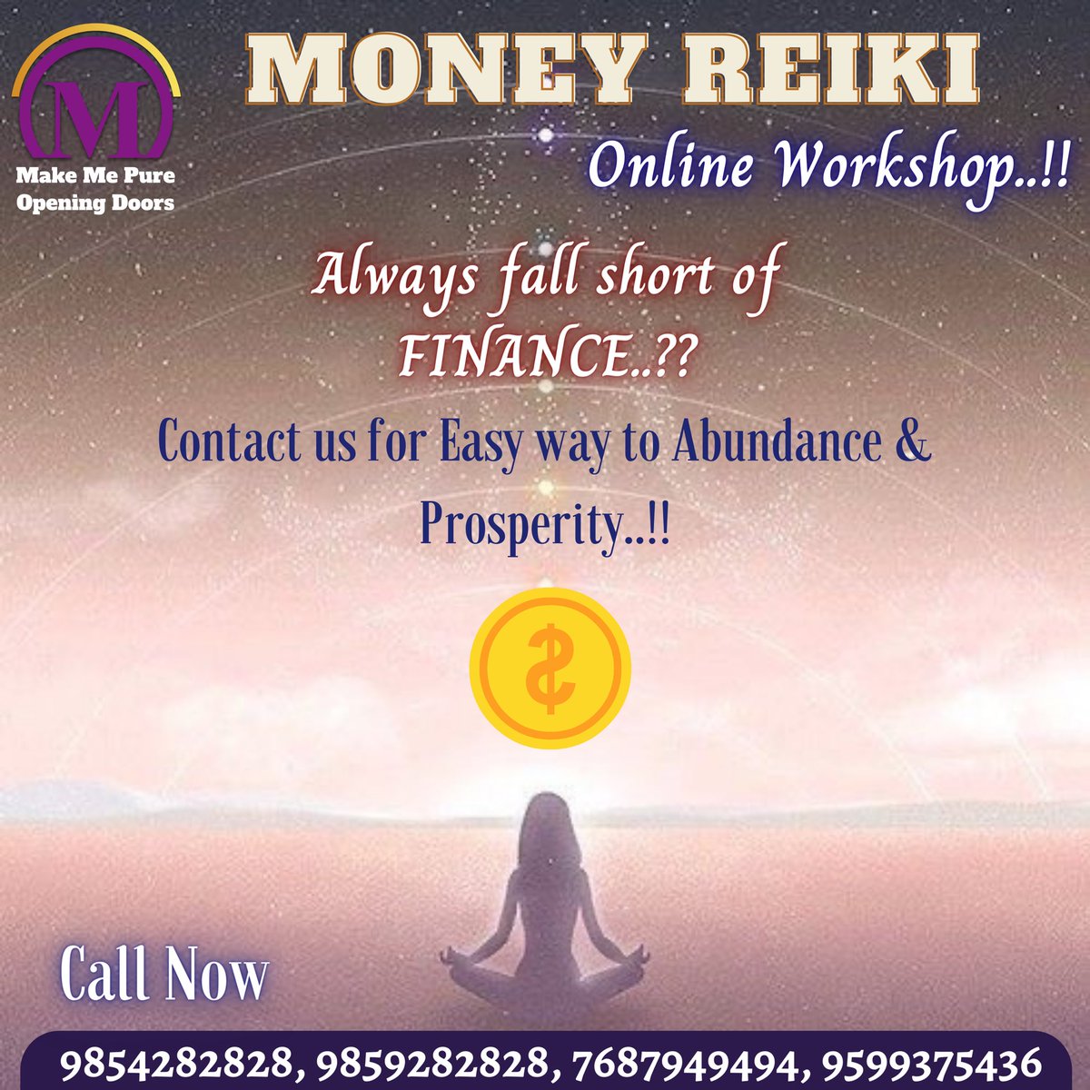 makesmepure's tweet photo. Rituals for attracting money will help you to get rich..!!

#makemepure #healingcenterdelhi #meditationcenterdelhi #reikienergy #moneyreiki #moneyspell #mentalhealth #thursday #meditation #mindfulness #mentalhealthmatters #thirdeyeactivation https://t.co/iZwe6hU6f7