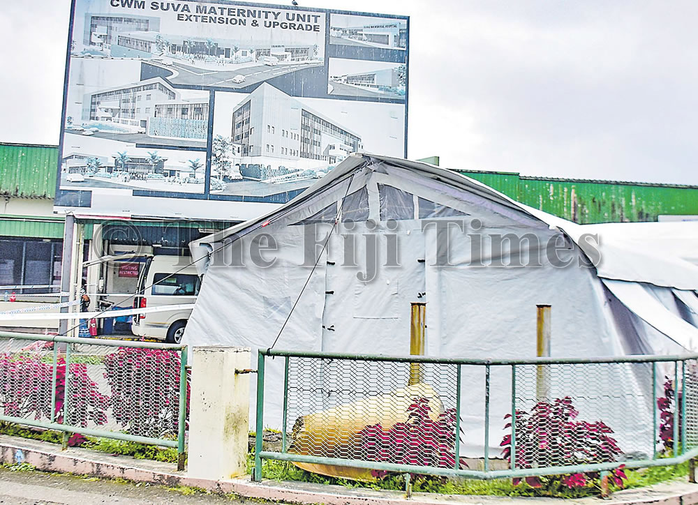 fijitimes's tweet photo. Tents set up outside hospital https://t.co/qO36t7Nxgu #FijiTimes #cwmh #covid19 #covid19Fiji #moh #medicalservices #drjamesfong #unicef https://t.co/sXOz8hrb4r