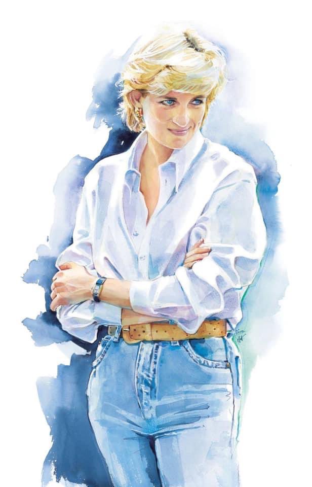 Happy 60th Birthday
An amazing watercolour of Princess Diana by Matthew Haydn Jeanes 
