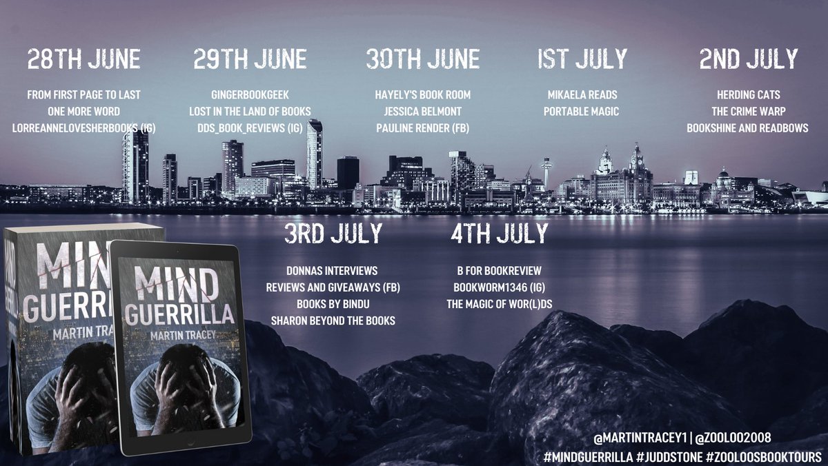 zooloo2008's tweet photo. Review @lilmissmorfett "It is a full on intense story with various plot lines through it." ➡️ https://t.co/P1lM1FKyq0 @MartinTracey1
#MindGuerrilla #ZooloosBookTours https://t.co/ck3fq7VMq9