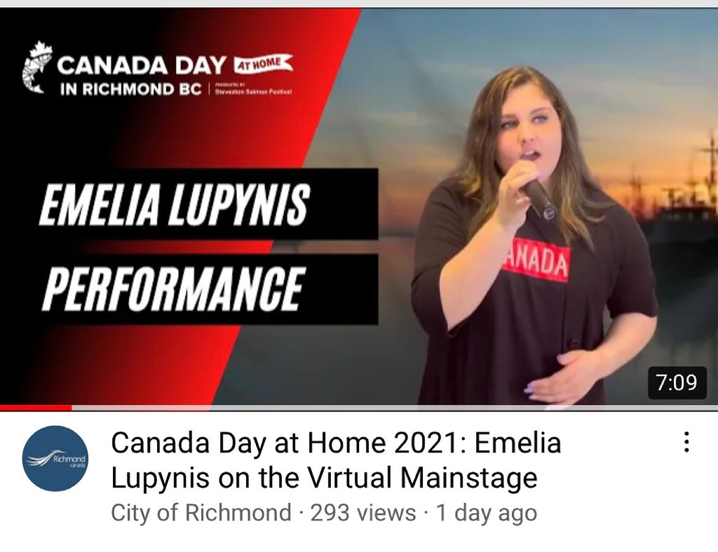 Thank you so much to everyone who joined and celebrated with <a href="/FunRichmond/">Fun Richmond</a> and I yesterday! My performance video will be on <a href="/Richmond_BC/">City of Richmond BC</a> YouTube channel for a few more days! So if you didn’t get a chance to watch click the link in my bio and leave a like!!😋♥️