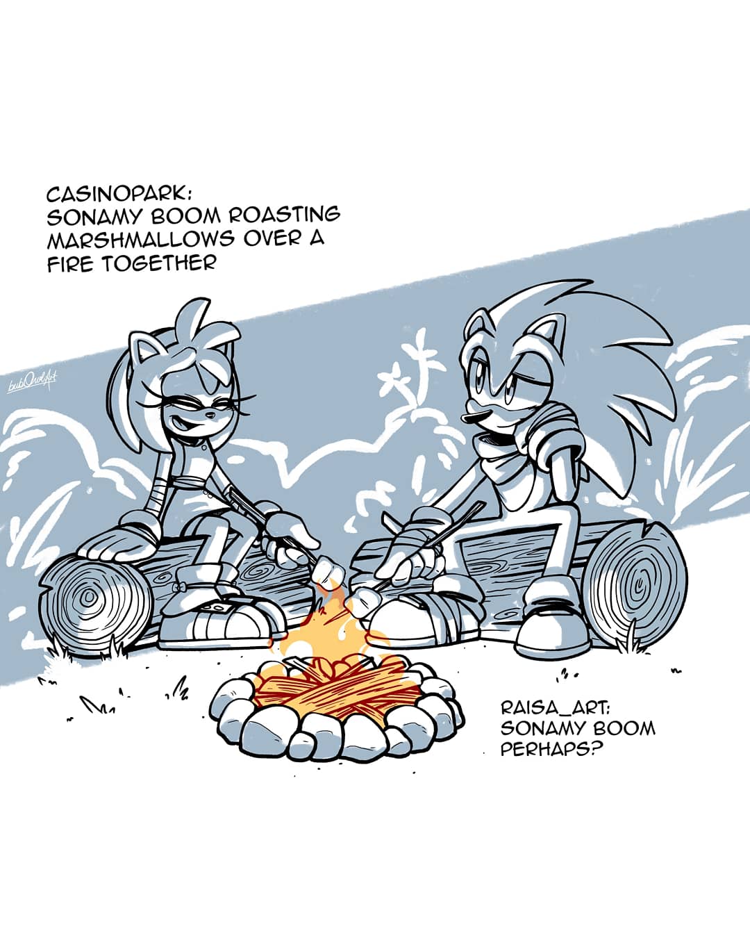 Sonamy Boom  Sonic and amy, Sonic boom, Hedgehog art