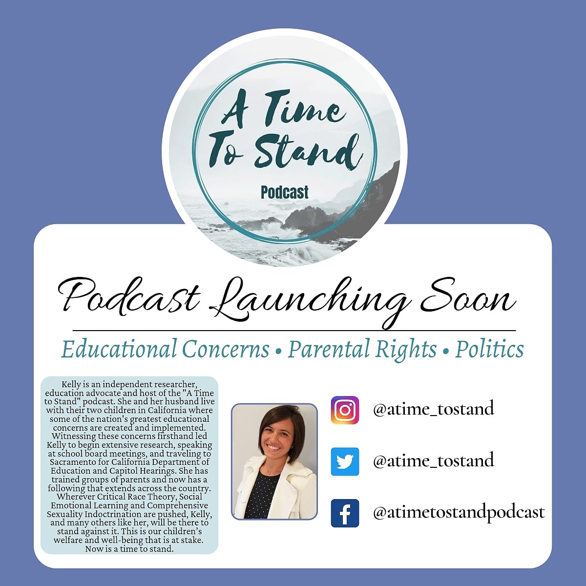 kellyske's tweet photo. Exciting announcement to share! Our first episode launches very soon!! 🎉

#EducationNOTIndocrination #StopCRT #EducationalConcerns #ParentalRights #Politics https://t.co/Rmap5nXpBJ