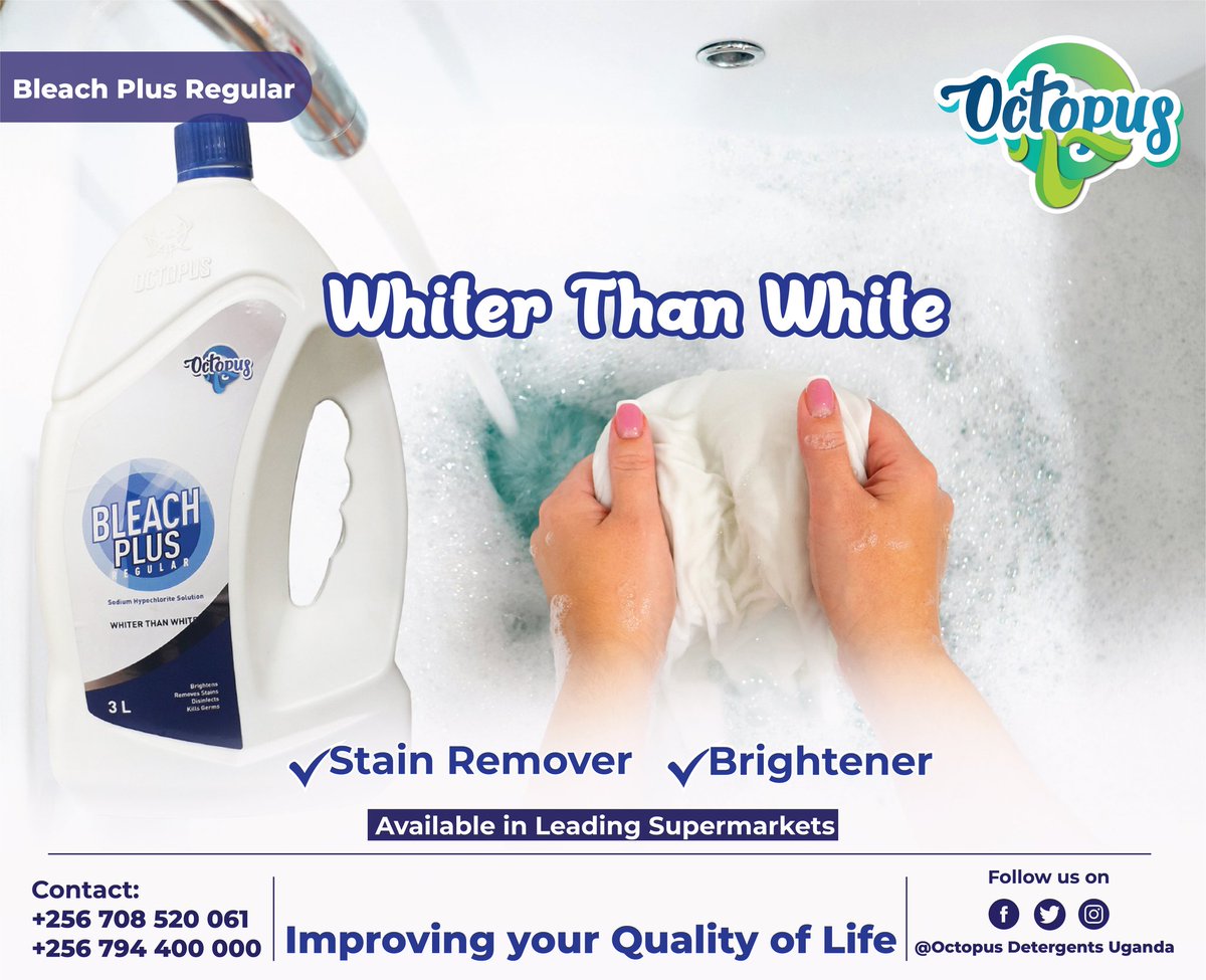 Octo_Detergents's tweet photo. #LaundryTip: #How to #Maintain your #Whites
1.Promptly treat stains. Don't let the stain stay for long unwashed.
2. Soak stained clothing in Bleach Plus Regular in warm water for 30 minutes to overnight.
3. Wash normally and make sure you separate the Whites from Colours. https://t.co/hZk7tjF79Q