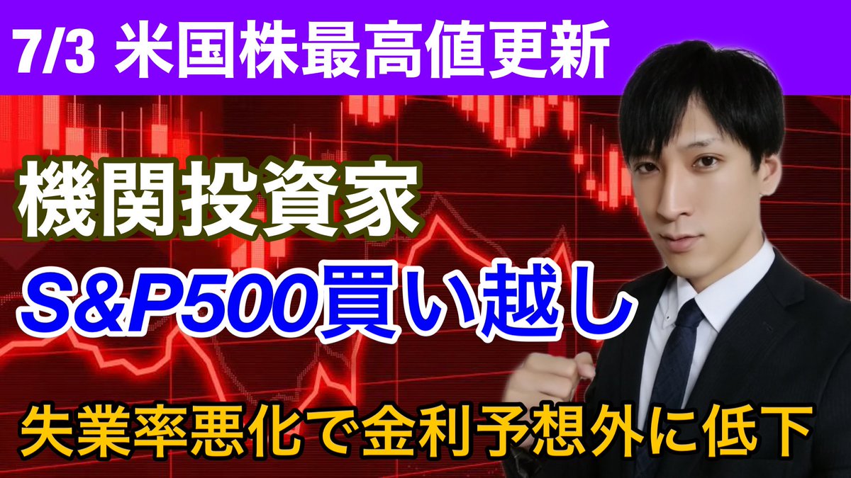 Sho54639108's tweet photo. 金利予想外に低下でナスダック最高値更新！！機関投資家S＆P500買い越し継続！！NYダウ最高値更新間近。【アップル、アマゾン、FACEBOOK、アルファベット、マイクロソフトをテクニカル分析】
https://t.co/2FRaSF72iX https://t.co/0JuhvG46UY