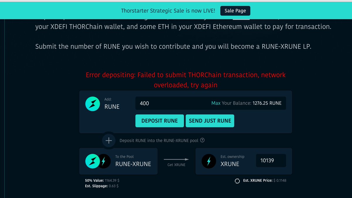 flurgx's tweet image. #THORFail 2nd July 2021 - Worst crypto experience since ICO ETH overload 2016/17 - In the end, nothing worked for me. 4 transactions still pending. #networkoverload @thorstarter @THORChain