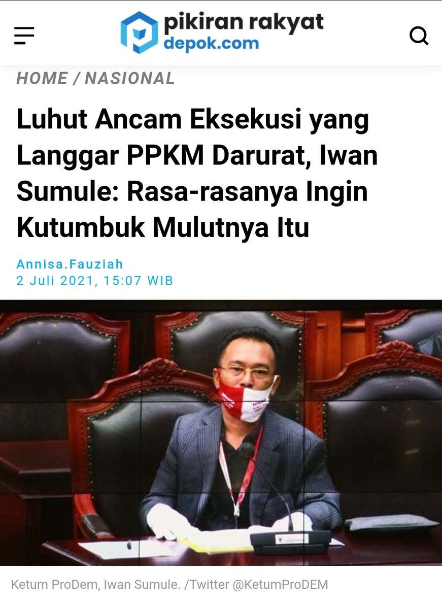 Sumule lagi...dia lagi....

@kemenkomarves tolong ini diajak ngopi2 yg panas...biar tau rasanya mulut terbakar seperti apa