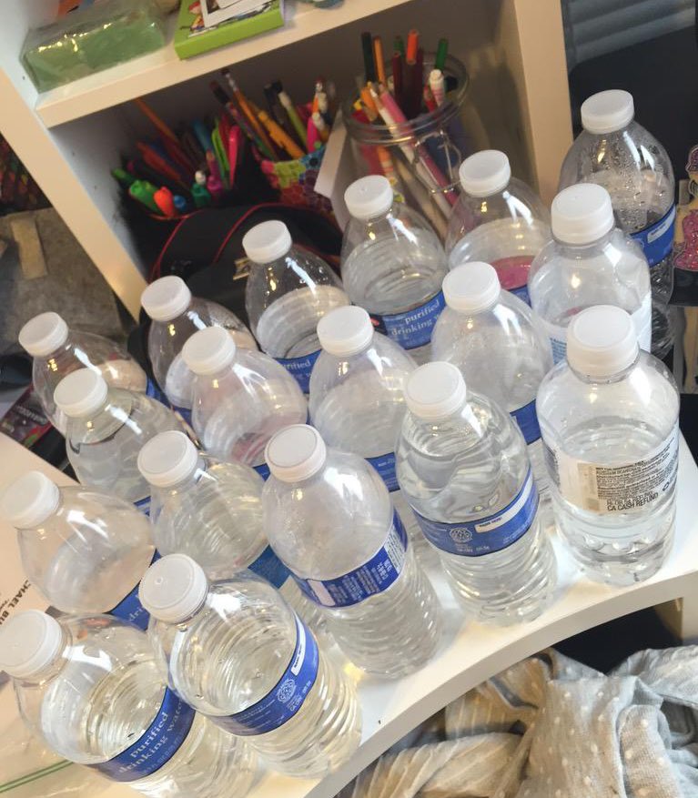 “Let me grab another water before going to my room”

The room: