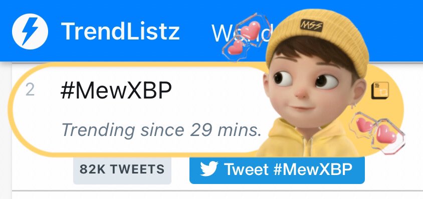 MssTrending's tweet photo. #2 Worldwide 🌍

ก��ี๊ดดด✨ สุดยอดมากกก😘 อีกนิดเดียวเอง ไหวมั้ยฮับทุกคน👏🏻👏🏻

@MSuppasit 
#MewXBP https://t.co/u3EUOyAINc