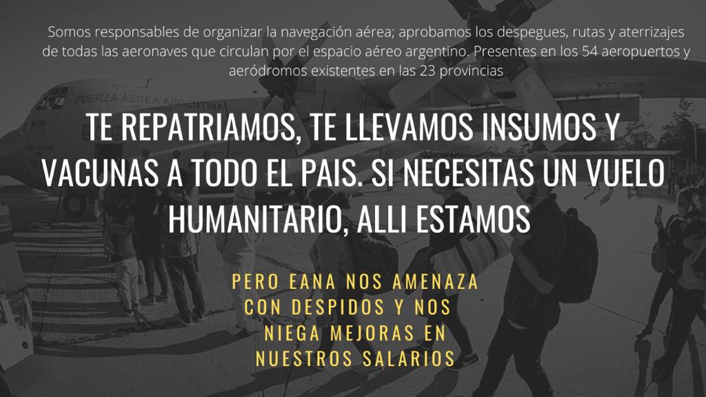 Para trabajar = esenciales, para vacunas NO. <a href="/EANAoficial/">EANA</a> <a href="/MindeTransporte/">Ministerio de Transporte</a> @MinTrabajoAR nos enfermamos y no llegamos a fin de mes con el sueldo. Hoy deciden: paritarias 2020 acordes a la inflación o medidas <a href="/Gaby_Logatto/">Gabriela Logatto</a> <a href="/Diego_Sego/">Diego Segovia</a> #LoEsencialEsInvisibleALaEANA <a href="/ATEPSA_Nacional/">ATEPSA</a>