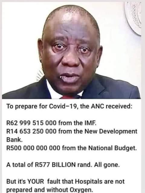 #VoetsekANC #whereisourmoney #VoetsekRamaphosa #corruptionmustfall #RemoveANCfromPower #ANCisCorrupt #ANCdictatorship #SocialismKills you stole the money and our hospitals are not equipped to help SA #ANCHATESSOUTHAFRICANS