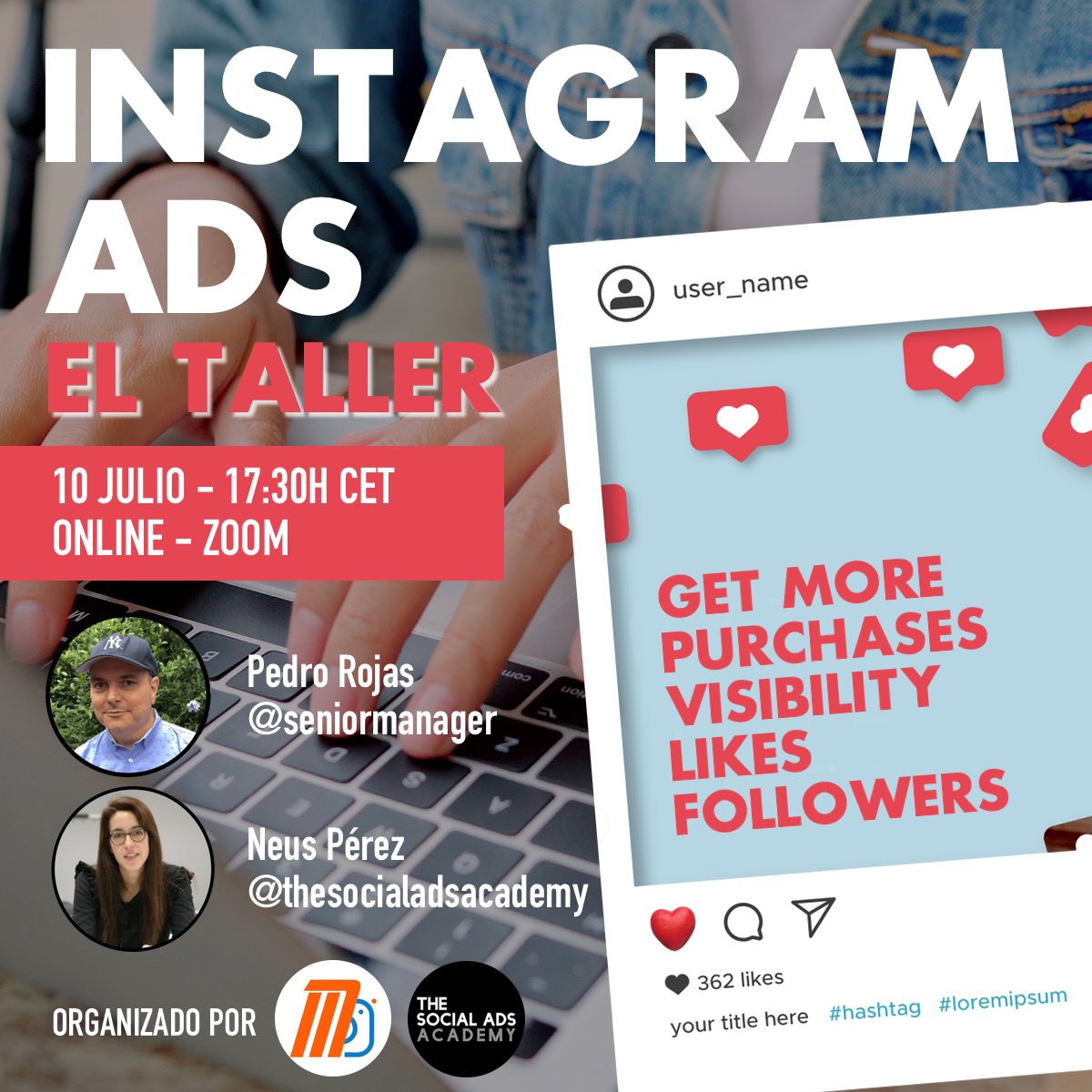¿Sigues publicando en Instagram intentando vender algo… Y no te ve nadie?

¡Sin Instagram Ads será muy difícil que te vean y lo sabes!

En este taller te enseñamos todo lo que necesitas saber para llevar tus Ads al siguiente nivel.  

bit.ly/TallerInstagra…