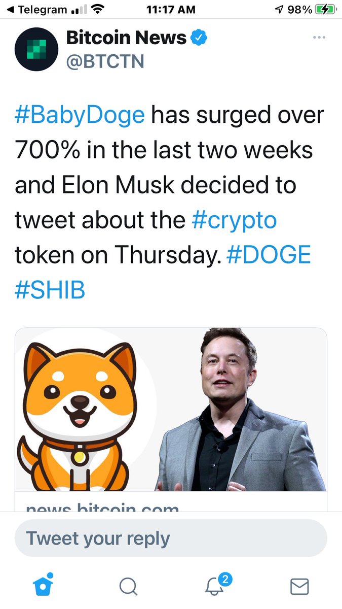 AGlez2022's tweet photo. @DaCryptoMonkey As is #BabyDogeCoin and we half a quarter of a million holders in a month. We donated to our first charity and @elonmusk Mentions us. Not only we SAFU but breaking all barriers and making history! https://t.co/dlNsRp3WLB