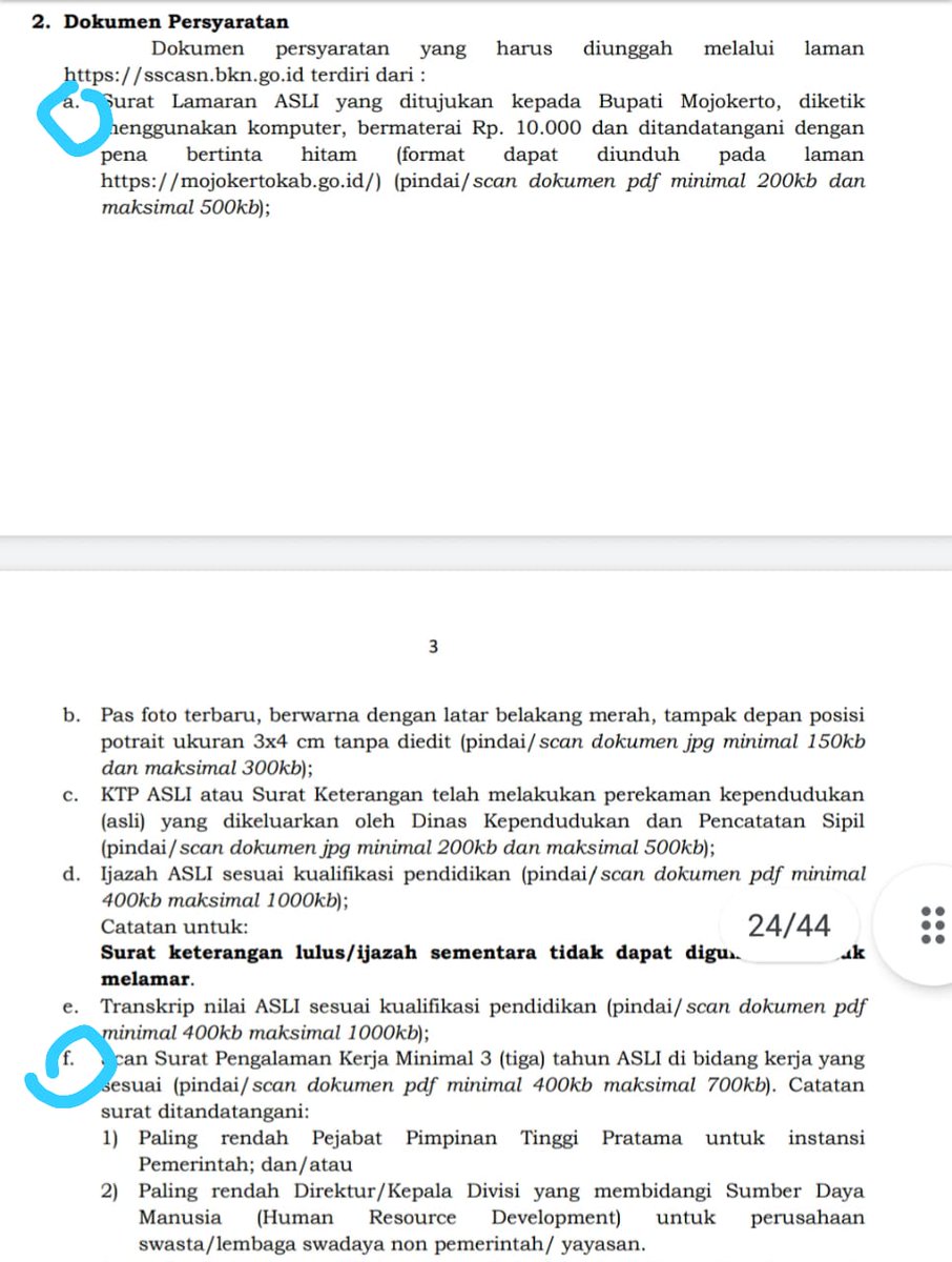 AdriLugah's tweet photo. @bkdjatim Point F untuk pengalaman kerja min.3 th yg diupload SK pengangkatan + Pembagian tugas hitung mundur misal 2021, 2020, 2019 atau SK pengangkatan + pembagian tugas pertama s/d 3th  

# mohon pencerahannya 
# PPPK GURU Kab. Mojokerto https://t.co/G1dpZn29HK