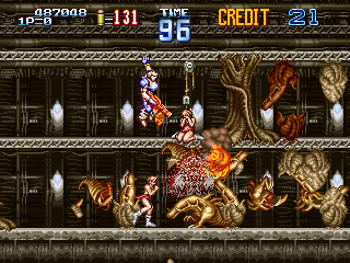 SirArturo3's tweet photo. Maravilloso juego de una de mis compañias favoritas!! #Irem volvía a la carga con este #GunForce2, donde las balas y los bichos están a la orden del día! Quizá estas pantallas os recuerden a una famosa saga que salió un par de años después... ¿no?
#Retrogames #PixelArt #Arcade https://t.co/yjZvb0lq4Z