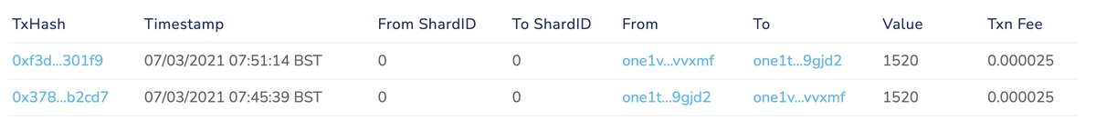 Fortune__ONE's tweet image. 🚨Staking - Don’t send to a VALIDATOR address🚨
I received:
1520 $ONE at 07/03/2021 07:45:39 BST
I returned:
1520 $ONE at 07/03/2021 07:51:14 BST
If this was you, please let me know and I can help you stake using the correct method. See image below: