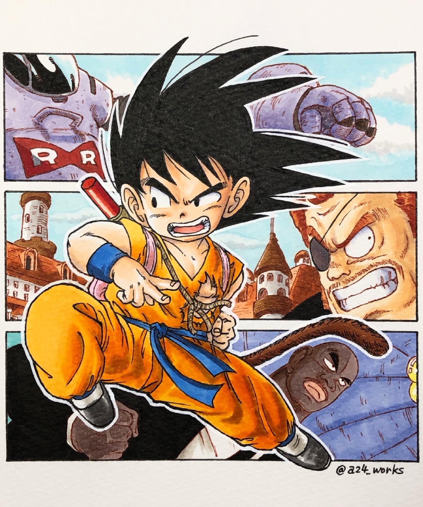 ドラゴンボール 扉絵 イラスト 額付き No.13 - 通販 - gofukuyasan.com