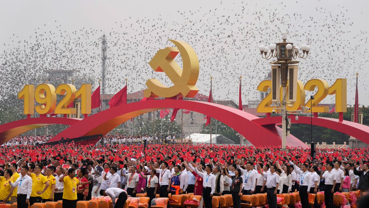 bard2verse1's tweet photo. A 100 years of the Chinese Communist Party, 
A 250-year rule lying ahead, 
Having won World War 3 with the #virus, 
Its demonic designs just beginning to get fed
 #lemonylimerick  #CCP100 #World_Dying_CCP_Celebrating #XiJinping #China #COVID19 #NoMasks #ChinaStyle #Wuhanvirus https://t.co/AIzMOPN6cU