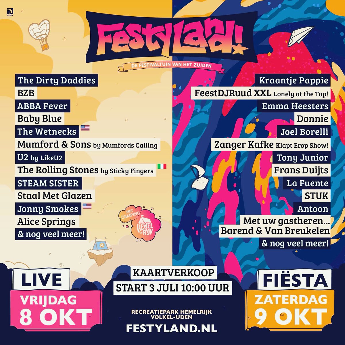 Vrijdag 8 oktober Festyland, wij zijn er bij!🔥🤘