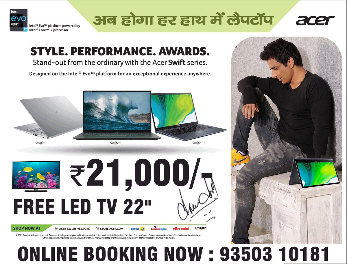 DeepakModel2's tweet image. अगर आपसे किसी को मदद की उम्मीद नहीं तो समझ लो जिंदगी में बदलाव लाने का समय आ गया है।
#Special #Offer 
i5 processor 4gb ram 1tb hdd laptop
Only @21000/- 
With 22" LED FREE
#SonuSood #Students #college 
#SonuSoodRealHero #sonusoodfoundation 
#laptopoftomorrow #India 
#Mumbai