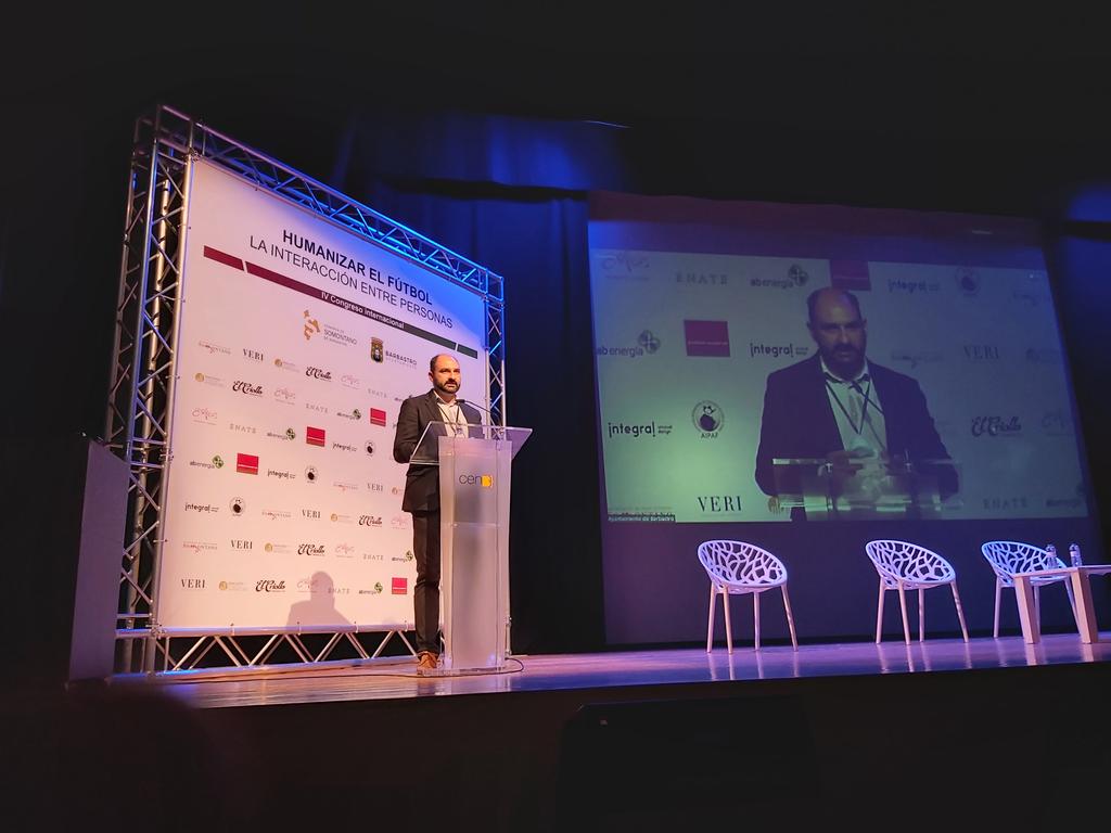 Comienza en #Barbastro el IV Congreso Internacional 'Humanizar el fútbol. La interacción entre personas', organizado por la Asociación Internacional de Psicología Aplicada al Fútbol, AIPAF.