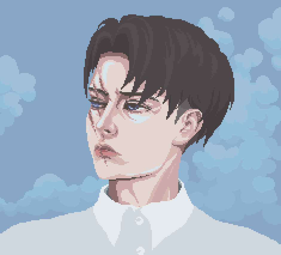 pixelinus's tweet photo. #leviackerman #AttackOnTitan #ShingekiNoKyojin #pixelart https://t.co/YAwe8kP9ts
