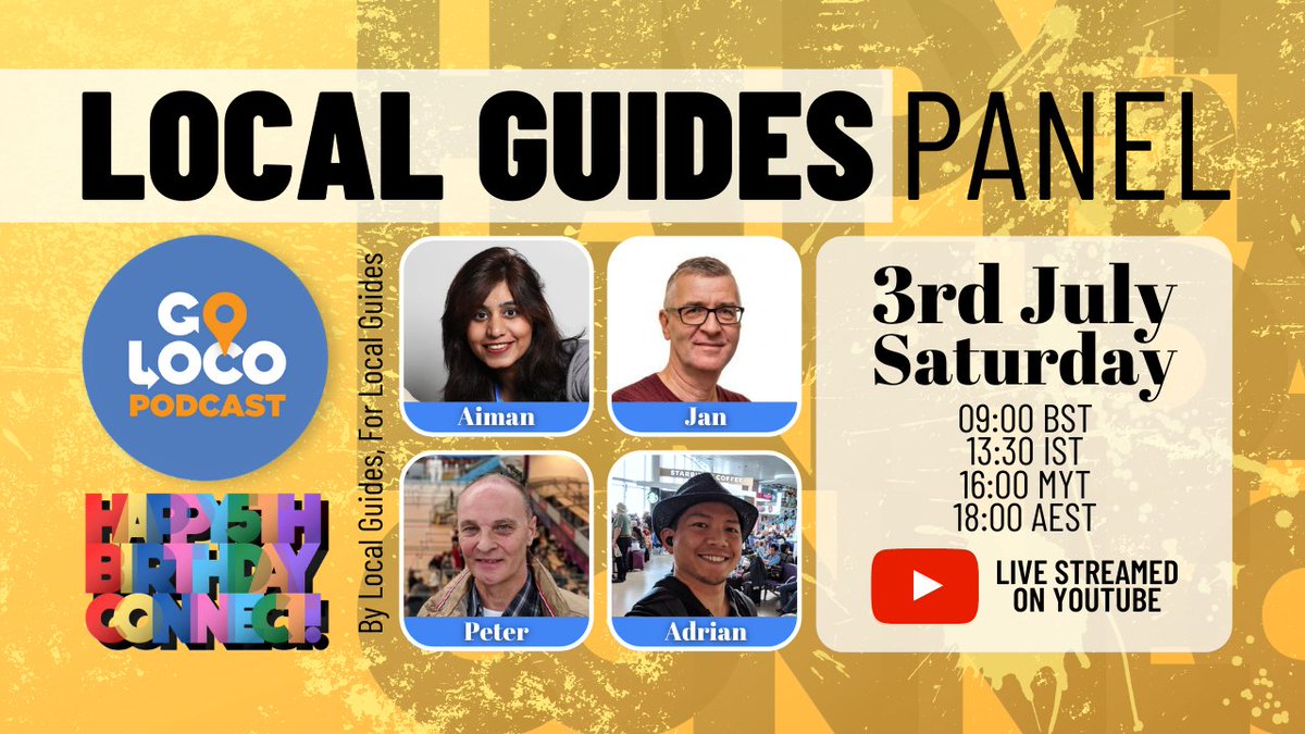 adlelu80's tweet image. We are just about to go live with Episode 1 of Local Guides Panel! It&apos;s mad and chaotic here but we&apos;re almost good to go! Catch you soon and do join in by watching the live stream here: youtu.be/O4qbJWswmpY 
#LocalGuidesPanel #LetsGuide #GoLocoPodcast