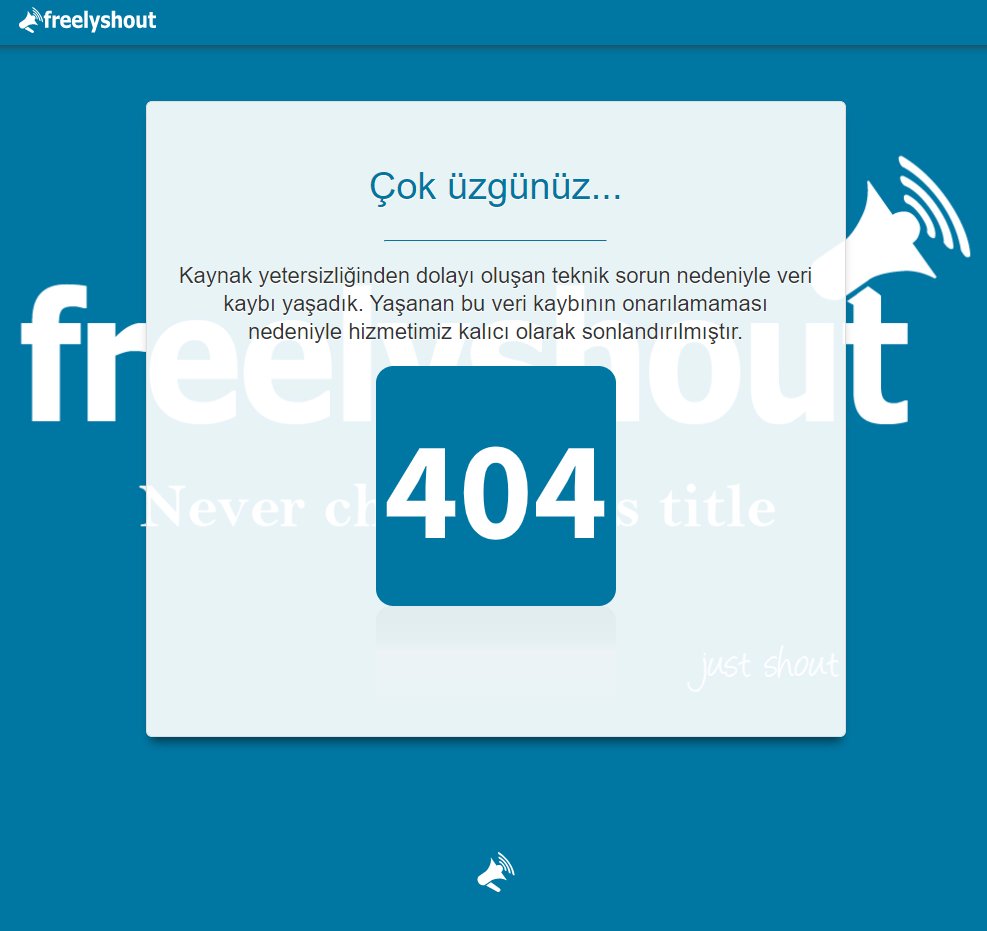 <a href="/sfkinanir/">şafak</a> <a href="/freelyshout/">Freelyshout</a> 8 yıldır destek destek destek diye çalmadığımız kapılardan, yerli sosyal medya istemiyoruz nameleri yükselince, umudumuz da tükendi, moralimiz de tükendi, hayalimiz de tükendi...

Teknoloji Bakanlığına ithafen, 2 Milyon gerçek kullanıcıya selam olsun...
bir daha yerli mi... ASLA