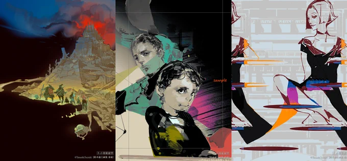 特典データCDには～幻のラフ、連番の工程画像(珍しくアナログのもコメント付きで)、台湾二人展と昨年の個展の会場内の写真、おまけフォルダには塗り絵用の線画、なども入っています💿
-Sample- CDROM 