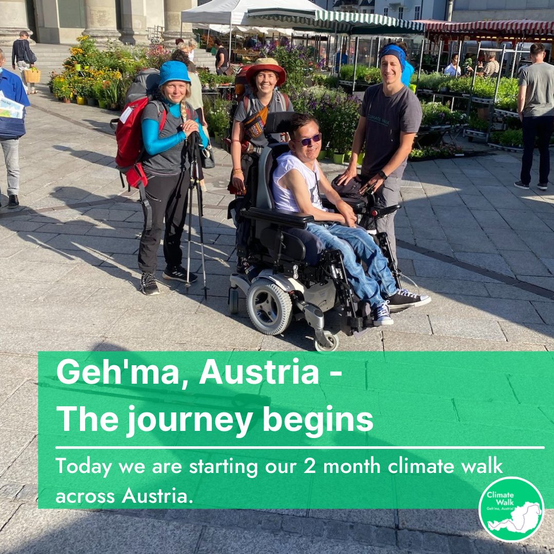 Finally, the time has come. 
Our adventure Geh'ma, Austria begins.
Today we start our 2-month climate walk  in Dornbirn, Bregenz and then we walk from west to east across Austria. We are very looking forward to the next 2 months :) 
#gehmaaustria #iamawanderer #climate #Austria