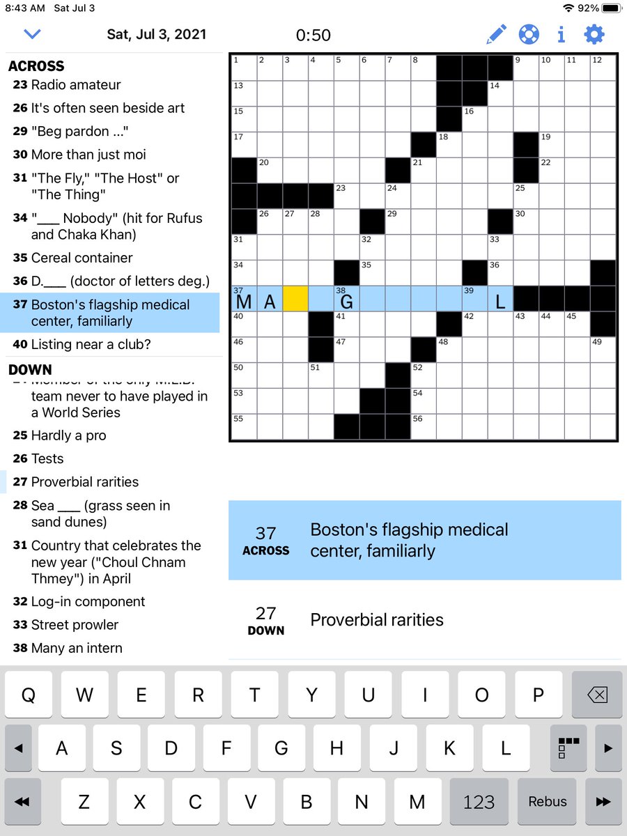 We could use a little help with today’s <a href="/nytimes/">The New York Times</a> crossword.