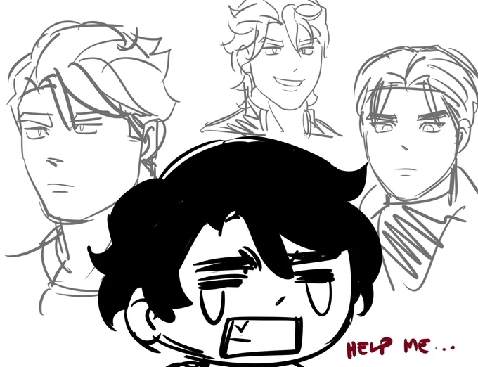 im fighting for my life out here fujiryo STOP MAKING THE SAME MAN!!!!!!!!!!!! 