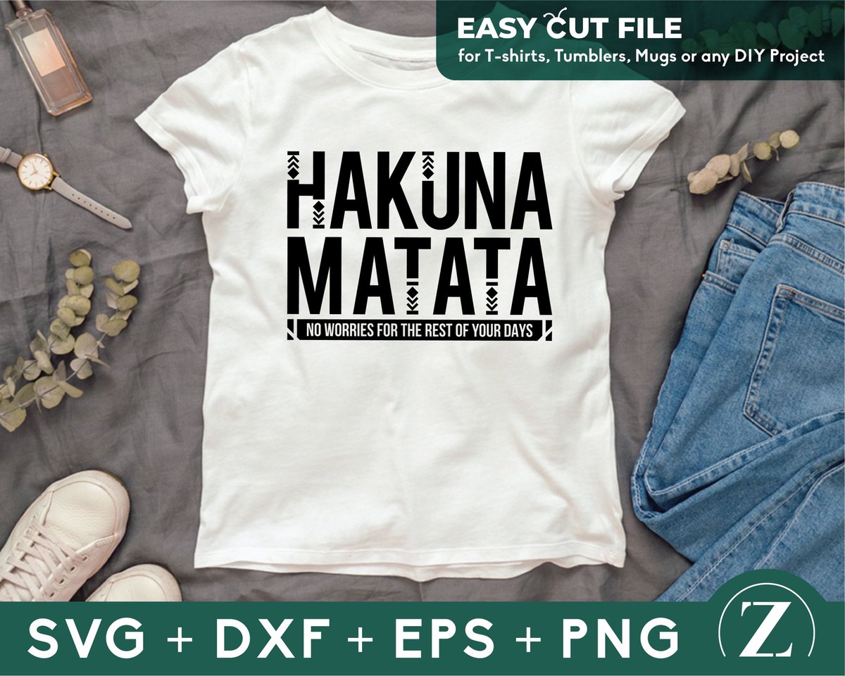 zsimpleedesigns's tweet photo. https://t.co/rG5pnt0ELU Hakuna Matata - It Means No Worries Cut and Printable file for T-shirts, tumblers, mugs or any other DIY projects. #disneysvg #disney #disneyshirts #EtsySeller #etsyfinds #etsy #hakunamatata https://t.co/iME5E4uxGe