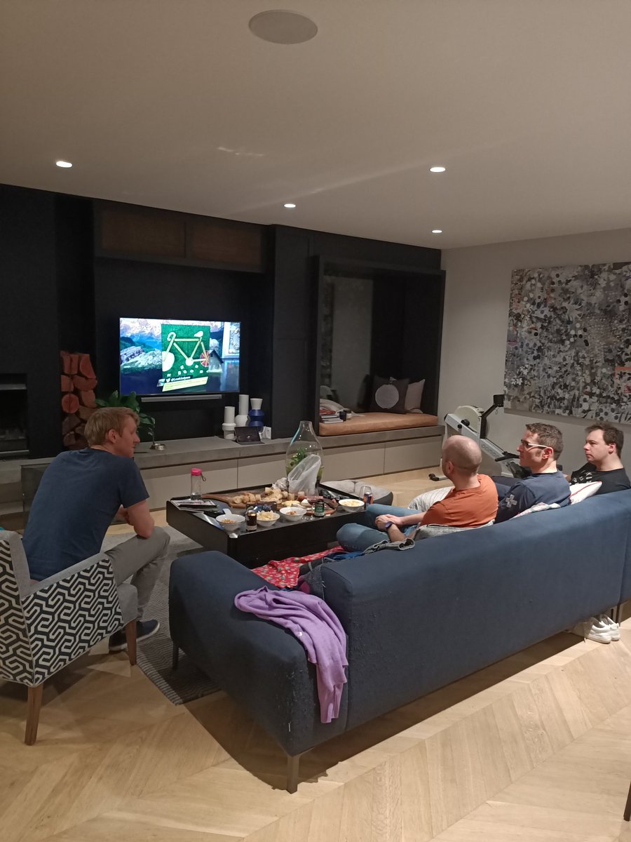 Super____Sam's tweet image. Some of us St Kilda Cycling Club members watching the TdF.
#couchpeloton #TDF #TdF21 #sbs  #cyclingcentral #sbstdf @CyclingCentral #TdF2021 #skcc