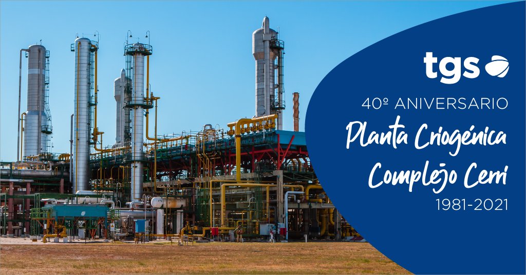 🎂 Nuestra Planta Criogénica cumple un rol fundamental en el procesamiento del gas natural para obtener etano, propano, butano y gasolina natural utilizadas como materia prima, consumo interno y exportación. 

¡Hoy cumple 40 años!

¡Felicitamos a todo el equipo de Complejo Cerri!
