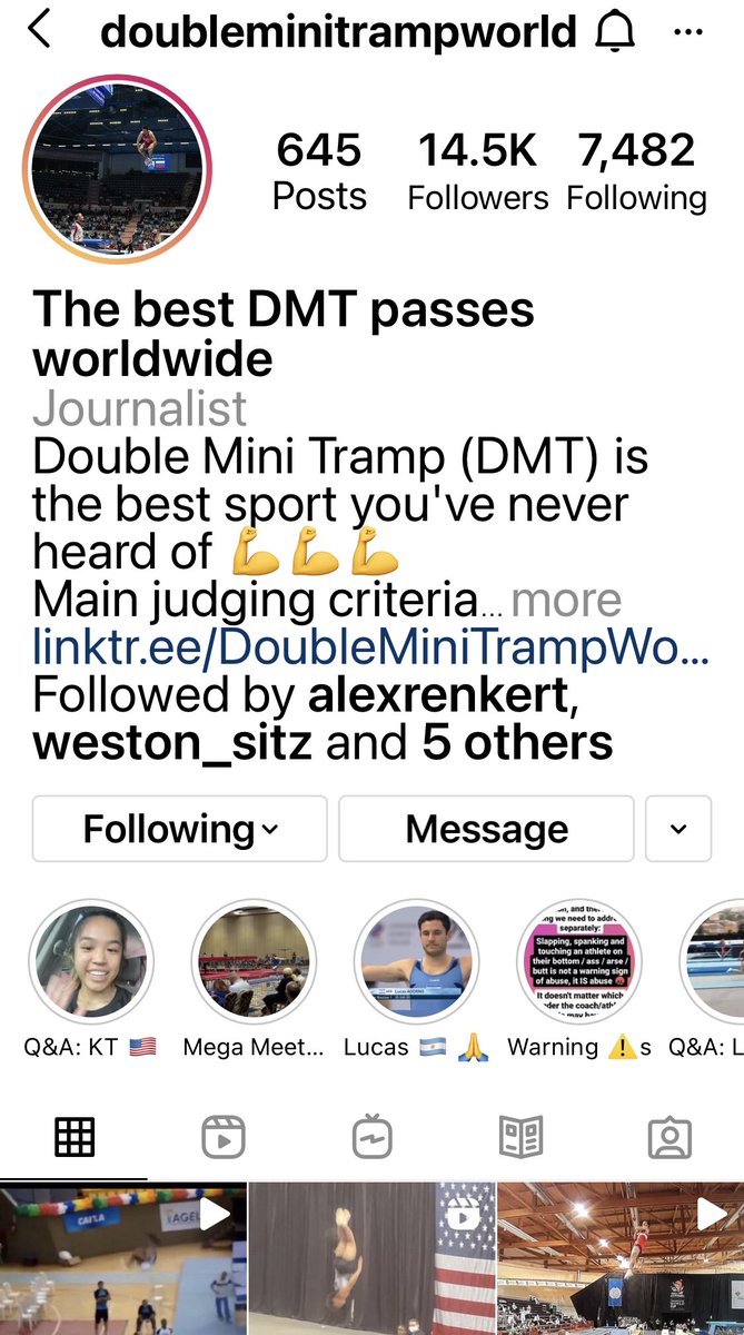 BitmojiMaddow's tweet photo. I may or may not be addicted to watching the videos on this Instagram accountโฆ #dmt #doubleminitramp #doubleminitrampoline #maddow #bitmojimaddow https://t.co/YA5M0QXSqc
