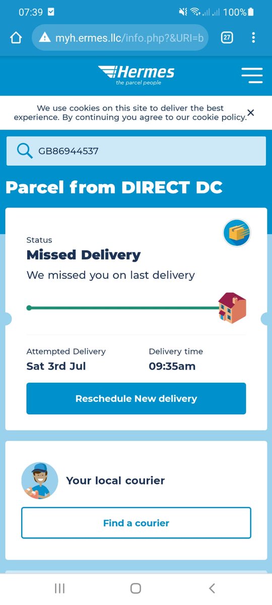 hellsbells2021's tweet photo. @Hermesparcels @TKMaxx_UK 
Got a text at 5.26am saying parcel tried to be delivered today, and the following email at 7.39am, saying the driver missed me at 9:35am...was your driver going back in time all morning? https://t.co/wFDY7JZdg1