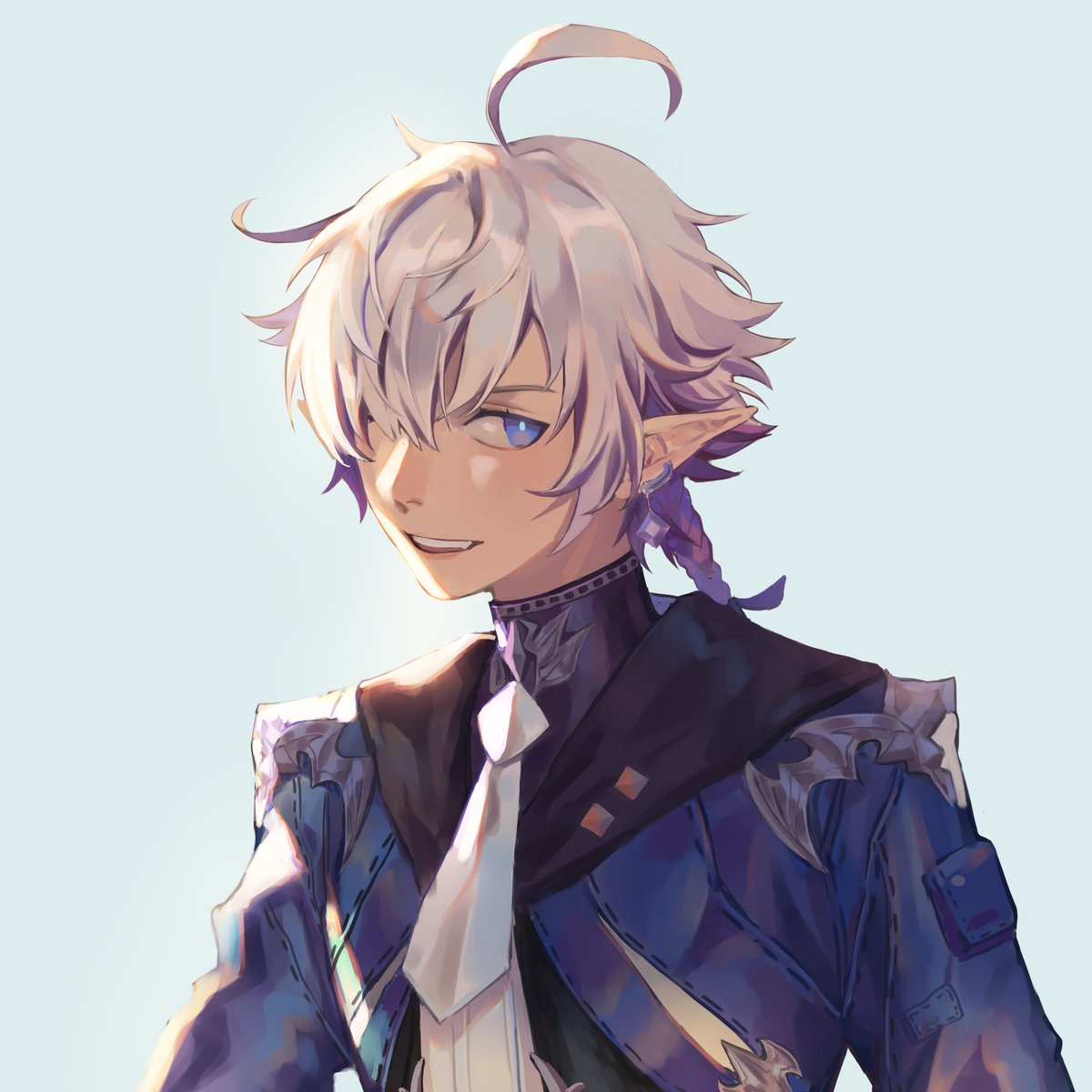 Appleworm1901's tweet photo. Found this old piece while working!!! Alphi's still my baby boi and imma adopt him!!
#FinalFantasyXIV #FF14 https://t.co/IWe8JOd0XI