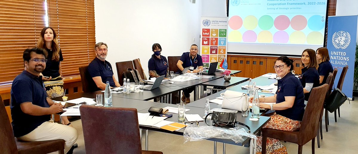UN_Albania's tweet image. Exciting 😁 to see our @UN_Albania Comms Team👬👫 come 2gether for a mid-year comms review.   Positive vibes, 🎼🎵🎸 creative mood &amp;amp; passionate talks abt #sdgs #commswithimpact &amp;amp; comms contribution to next GoA-UN #CooperationFramework
 #onlytogether we can succeed in everything🤝