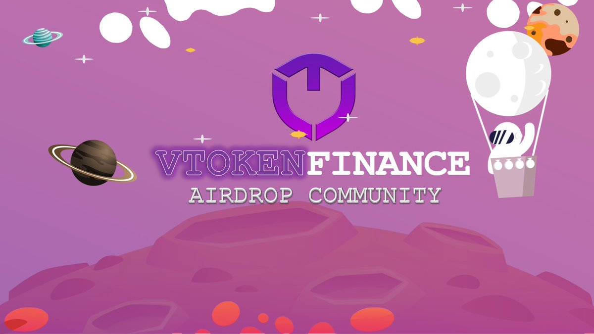 🚨 VTOKEN FINANCE AIRDROP COMMUNITY 🚨

💰 REWARD 10 VTN
💰 REFERRAL 10 VTN
⏱ END AIRDROP 25th August 2021
⏱ DISTRIBUTION AIRDROP 30th August 2021

🛎 LINK AIRDROP t.me/VTokenAirdropB…

#airdrops #airdrop #BinanceSmartChain  #VTokenFinance $VTN