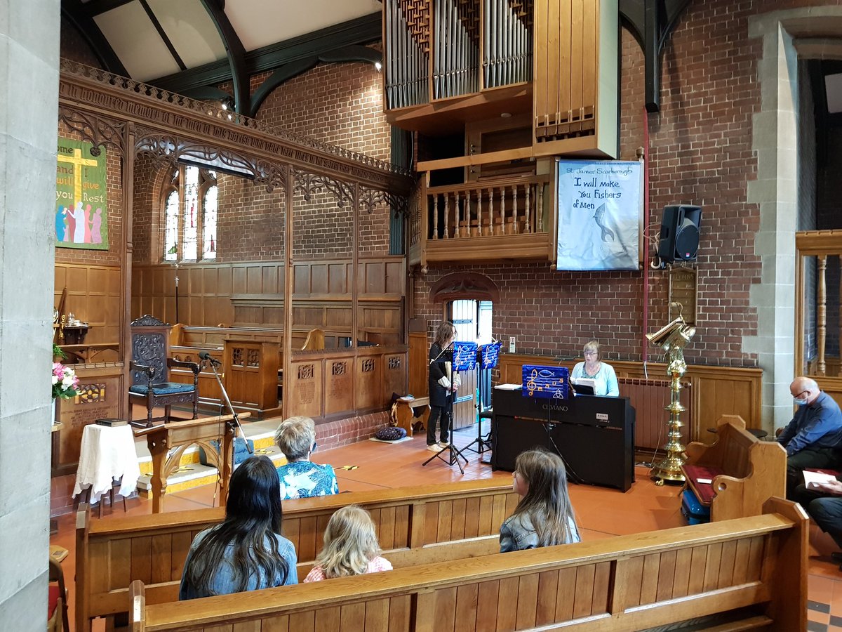 DioceseOfYork's tweet photo. Good morning from St James' Church, Scarborough, where Bishop of Hull Alison White will #ordain Curate the Revd Fiona Hill as priest... we'll keep you in touch as best we can! #NewRevs https://t.co/1yaYedBBKt