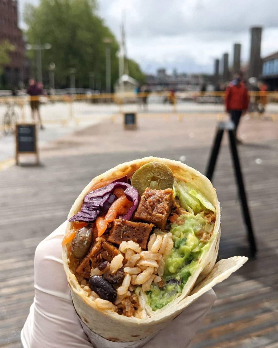 Shaping up to be a nice morning down on the Harbourside! ☀️😎 

We've got hotdogs, quesadillas and the ever popular brunch burrito (pictured) to tempt you. Due to other event bookings, this is our last market for a few weeks so don't miss out ✨

<a href="/buoystreetfood/">Buoy Events</a> 
<a href="/HarbourMarket/">The Harbourside Market</a>