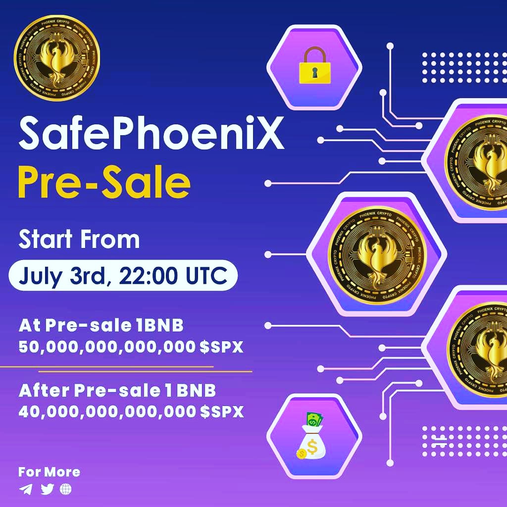 🔥Presale details🔥

Dxsale : dxsale.app/app/v2_9/defip…

Start time: July 3rd, 22:00 UTC 

Min/Max contribution : 0.1/5 BNB

Softcap : 30BNB

Hardcap: 60BNB

Liquidity: 60%

✅PCS listing Time: Immediate after pre-sale ends. ✅

DxSale.app (dxsale.app/app/v2_9/defip…)